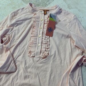 Tory Burch Pink Hyacinth Romilly Shirt